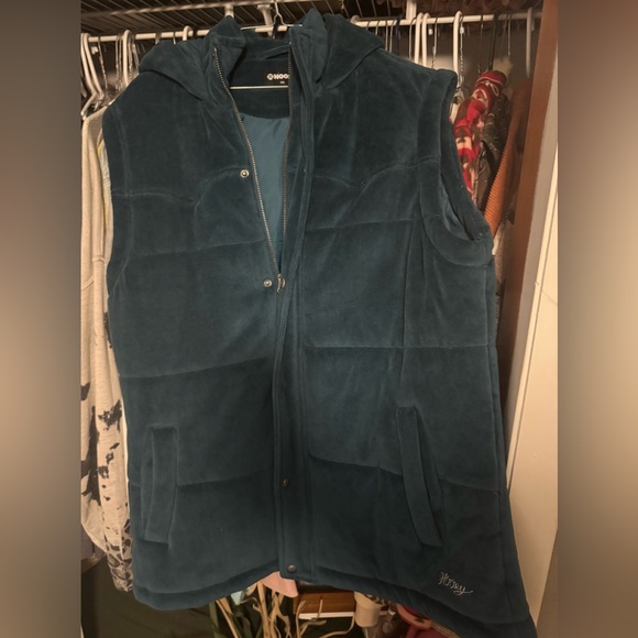 Hooey western teal hooded vest - Picture 6 of 6